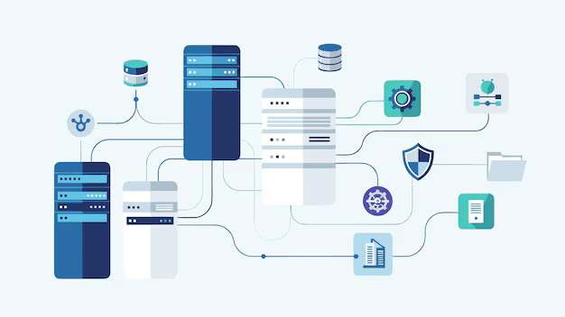 Distributed system architecture network diagram