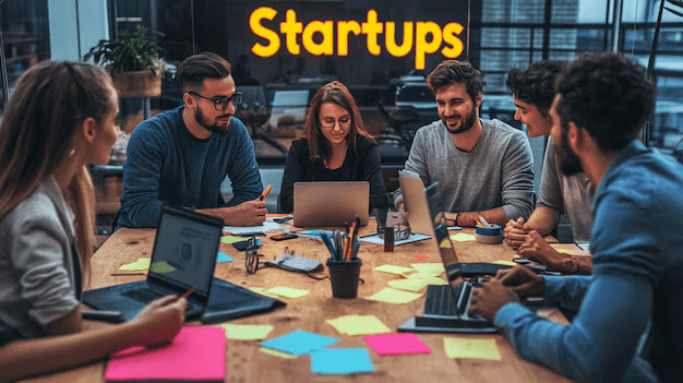 Mentor startup founder meeting office discussion